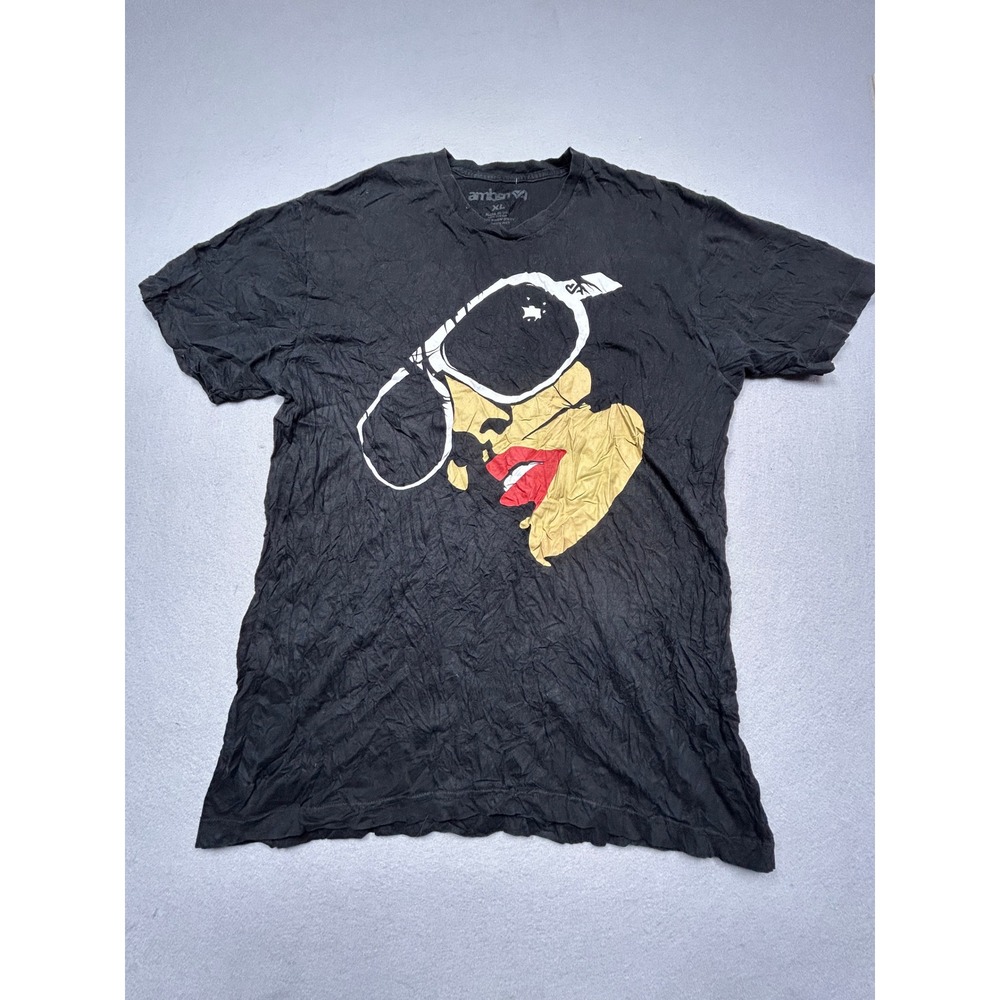 Ambsn Graphic Tee 100% Cotton Black XL Mens